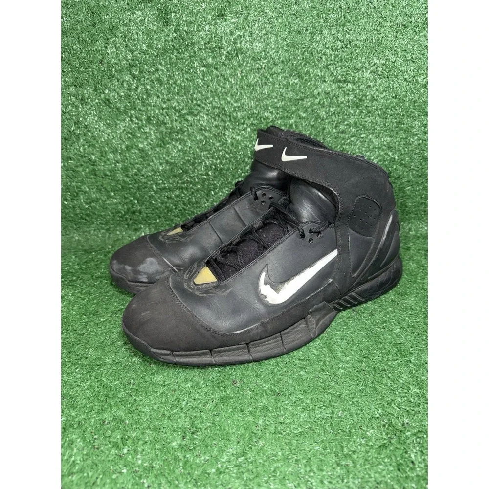 2005 Vintage Nike Air Zoom Huarache 2K5 Black Kobe Bryant Era Shoes Mens Size 15